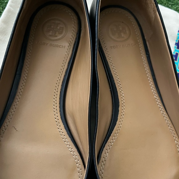 Tory Burch Black Leather Flats - Picture 8 of 14
